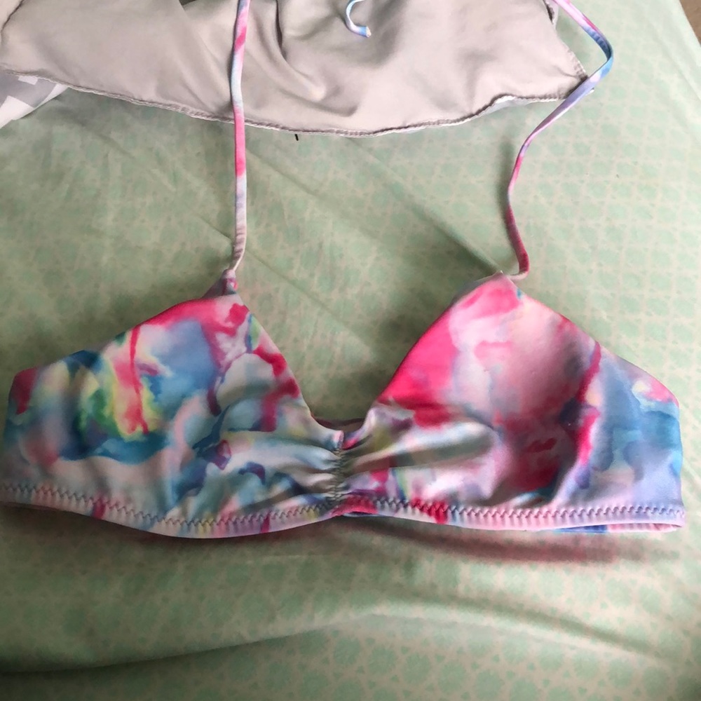 TIE DYE BATHING SUIT TOP